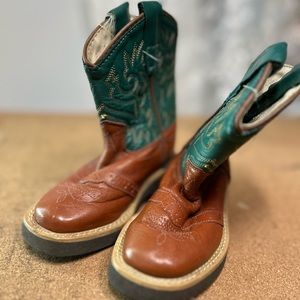 Old West Size 1 Cowboy Boots